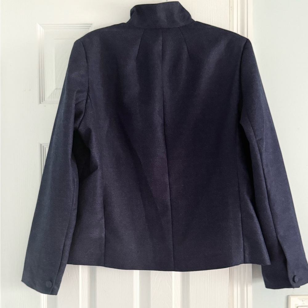 Teresa Crowninshield Midnight Blue Blazer with Violet Interior - Picture 7 of 13